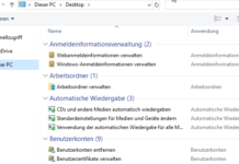 Windows im GodMode verwalten
