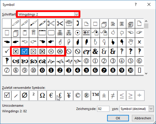 Word - Checkbox mit Haken anstelle eines Kreuzes erstellen - Lerndoku.com