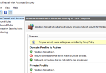 Windows Firewall Logs aktivieren