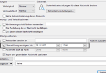 Outlook – E-Mail Versand zeitversetzt, Planen, Verzögern