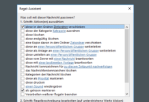 Outlook E-Mails in einem Ordner automatisch als gelesen markieren
